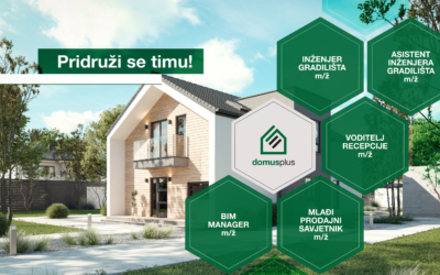 Pridružite se Domusplus timu: Otvaramo 5 novih radnih mjesta!